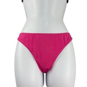 Cosabella Mare‎ Bikini Bottom Large Pink Solid Swimsuit Swimwear